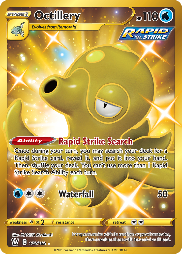 Octillery 178/163 — English Pokémon Battle Styles (2021) card