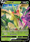 Flapple V 18/163 — English Pokémon Battle Styles (2021) card