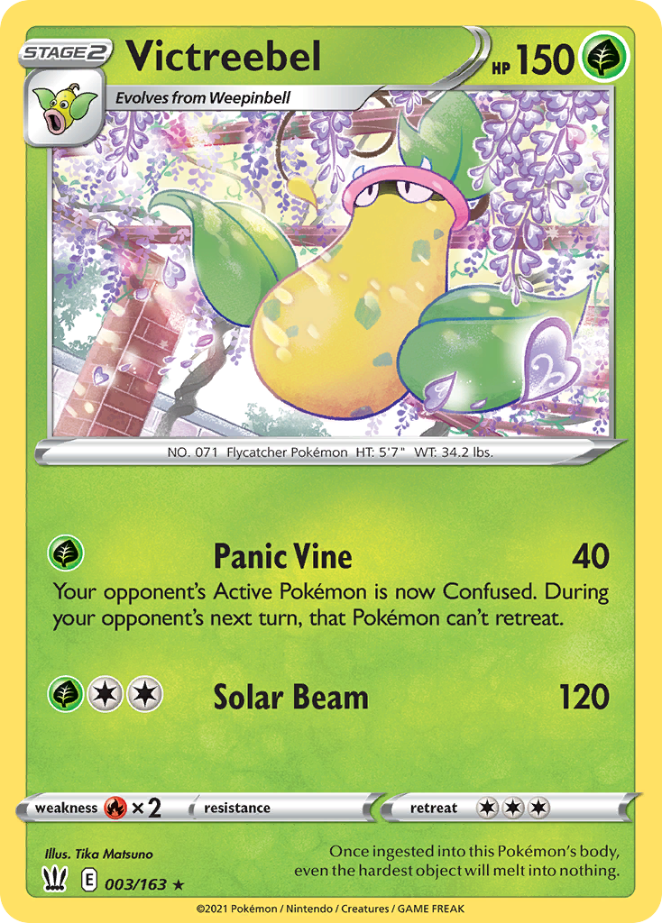 Victreebel 3/163 — English Pokémon Battle Styles (2021) card