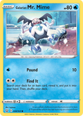 Galarian Mr. Mime 34/163 — English Pokémon Battle Styles (2021) card