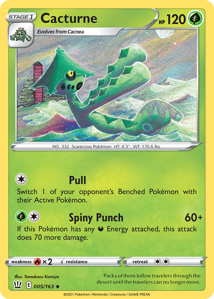 Cacturne 5/163 — English Pokémon Battle Styles (2021) card