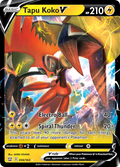 Tapu Koko V 50/163 — English Pokémon Battle Styles (2021) card