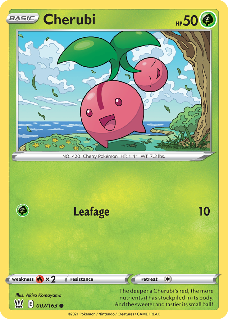 Cherubi 7/163 — English Pokémon Battle Styles (2021) card