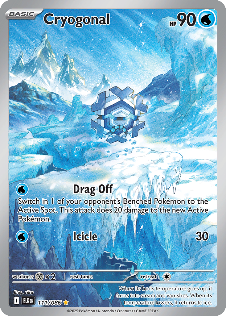 Cryogonal 111/86 — English Pokémon Black Bolt (2025)