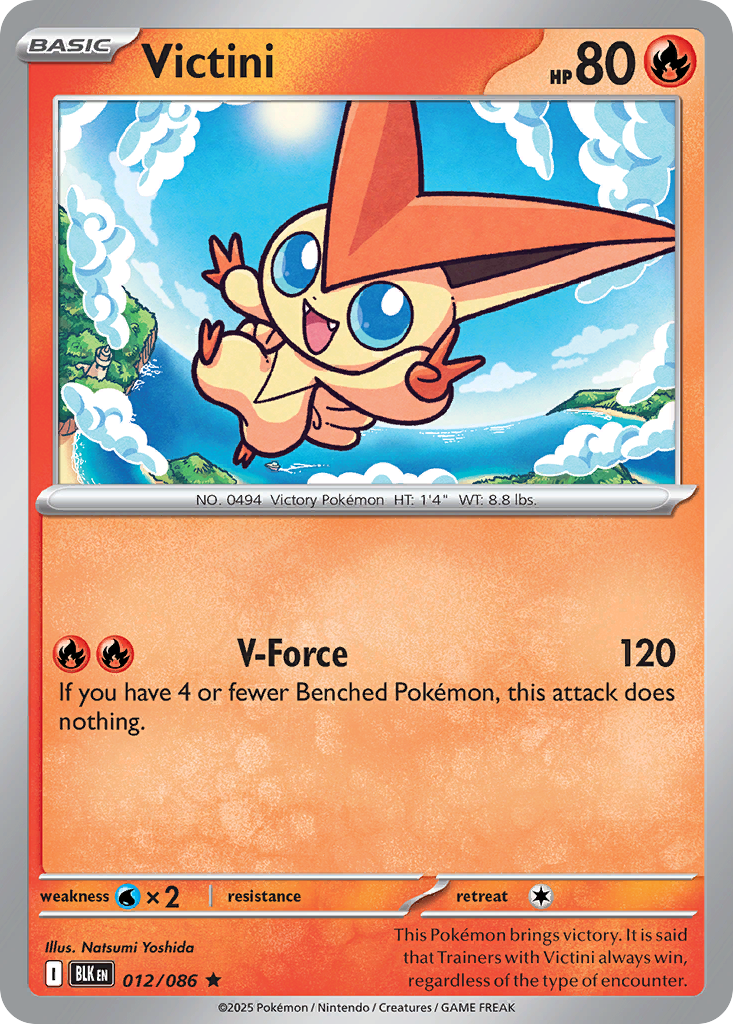 Victini 12/86 — English Pokémon Black Bolt (2025)