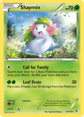 Shaymin 10/149 Pokémon card from Boundaries Crossed (2012), English Rare
