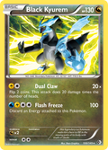 Black Kyurem 100/149 Pokémon card from Boundaries Crossed (2012), English Rare
