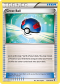 Great Ball 129/149 Pokémon card from Boundaries Crossed (2012), English Uncommon