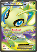 Celebi-EX 141/149 Pokémon card from Boundaries Crossed (2012), English Rare Ultra