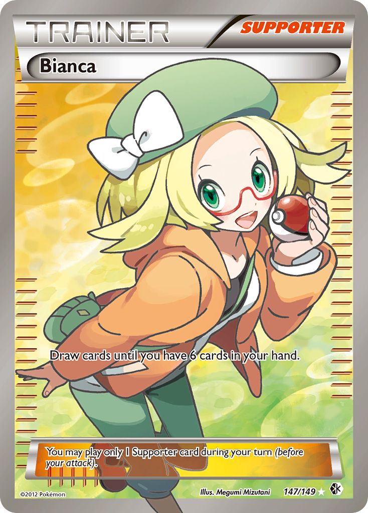 Bianca 147/149 Pokémon card from Boundaries Crossed (2012), English Rare Ultra