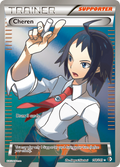 Cheren 148/149 Pokémon card from Boundaries Crossed (2012), English Rare Ultra