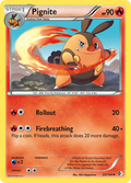 Pignite 25/149 Pokémon card from Boundaries Crossed (2012), English Uncommon