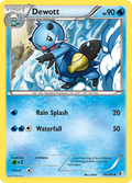 Dewott 40/149 Pokémon card from Boundaries Crossed (2012), English Uncommon