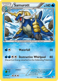 Samurott 41/149 Pokémon card from Boundaries Crossed (2012), English Rare Holo