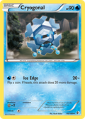 Cryogonal 46/149 Pokémon card from Boundaries Crossed (2012), English Uncommon