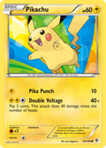 Pikachu 50/149 Pokémon card from Boundaries Crossed (2012), English Common