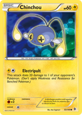 Chinchou 55/149 Pokémon card from Boundaries Crossed (2012), English Common