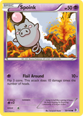 Spoink 59/149 Pokémon card from Boundaries Crossed (2012), English Common
