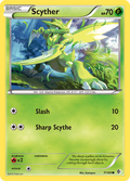 Scyther 7/149 Pokémon card from Boundaries Crossed (2012), English Common