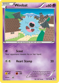 Woobat 70/149 Pokémon card from Boundaries Crossed (2012), English Common
