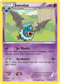 Swoobat 71/149 Pokémon card from Boundaries Crossed (2012), English Rare