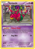 Venipede 72/149 Pokémon card from Boundaries Crossed (2012), English Common