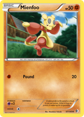 Mienfoo 87/149 Pokémon card from Boundaries Crossed (2012), English Uncommon