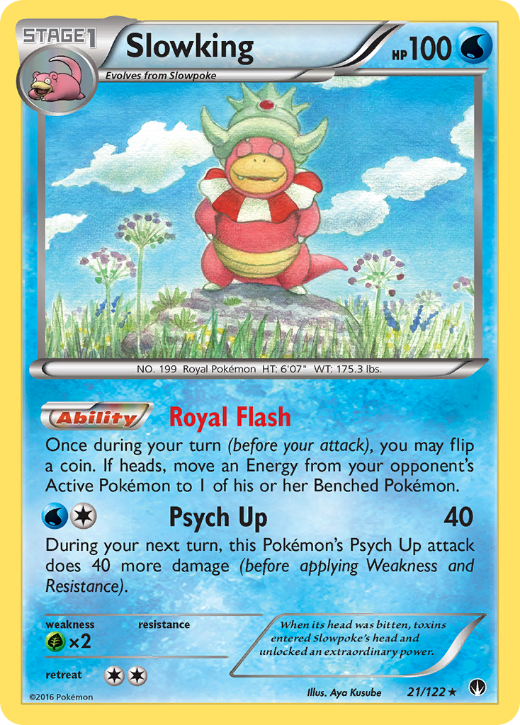 Slowking 21/122 English Pokémon card from BREAKpoint (2016)