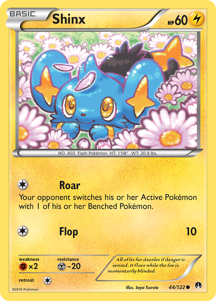 Shinx 44/122 English Pokémon card from BREAKpoint (2016)
