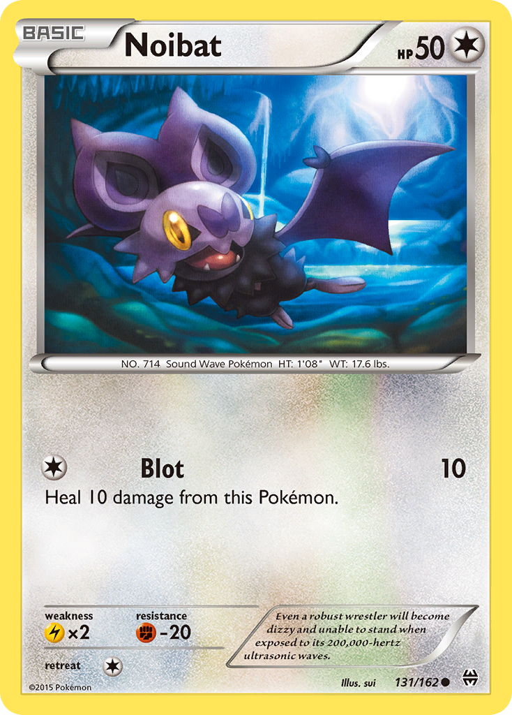 Noibat 131/162 English Pokémon card from BREAKthrough (2015)