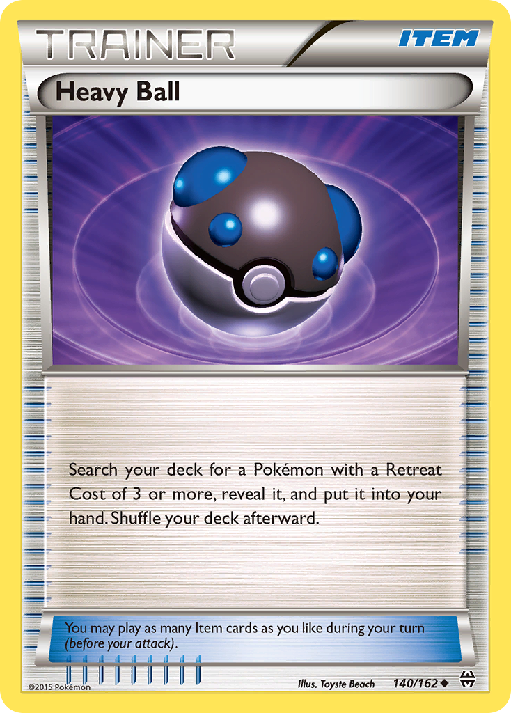 Heavy Ball 140/162 English Pokémon card from BREAKthrough (2015)