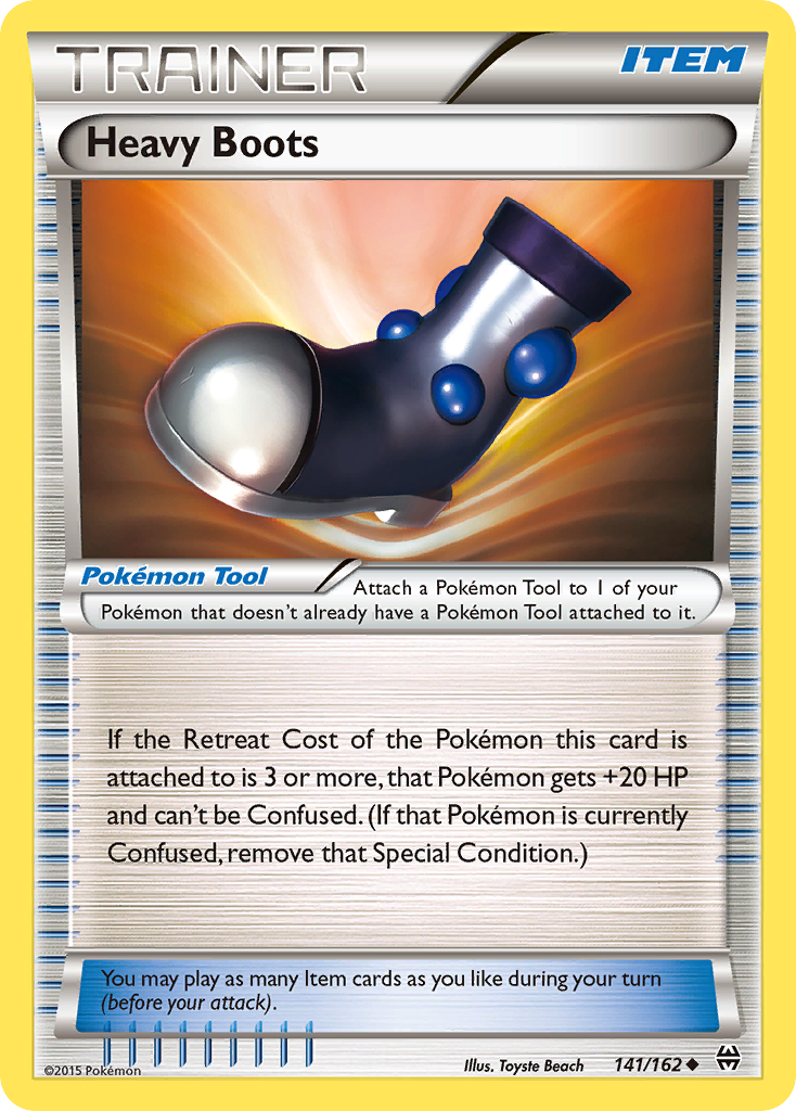 Heavy Boots 141/162 English Pokémon card from BREAKthrough (2015)