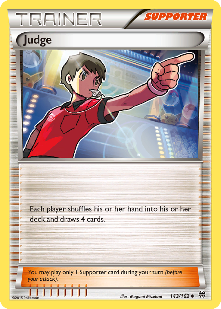 Judge 143/162 English Pokémon card from BREAKthrough (2015)