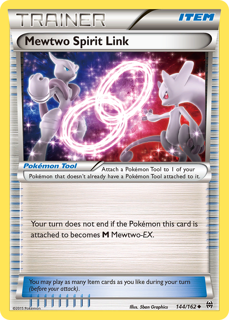 Mewtwo Spirit Link 144/162 English Pokémon card from BREAKthrough (2015)