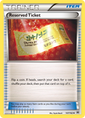 Reserved Ticket 147/162 English Pokémon card from BREAKthrough (2015)