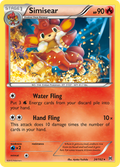Simisear 24/162 English Pokémon card from BREAKthrough (2015)