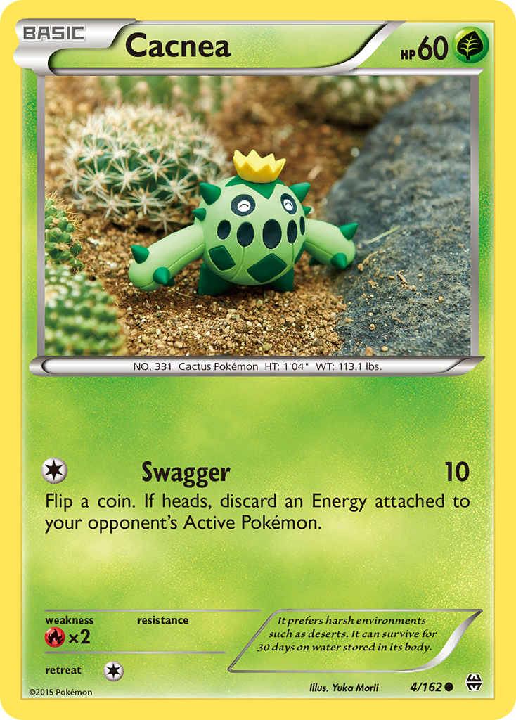 Cacnea 4/162 English Pokémon card from BREAKthrough (2015)