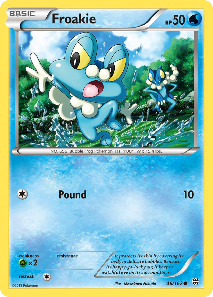 Froakie 46/162 English Pokémon card from BREAKthrough (2015)