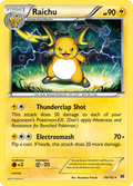 Raichu 49/162 English Pokémon card from BREAKthrough (2015)