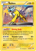 Raikou 55/162 English Pokémon card from BREAKthrough (2015)