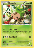 Chespin 9/162 English Pokémon card from BREAKthrough (2015)