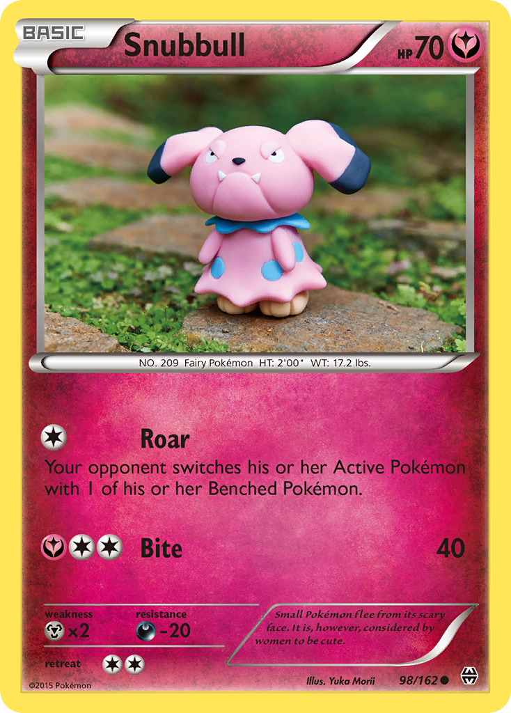 Snubbull 98/162 English Pokémon card from BREAKthrough (2015)