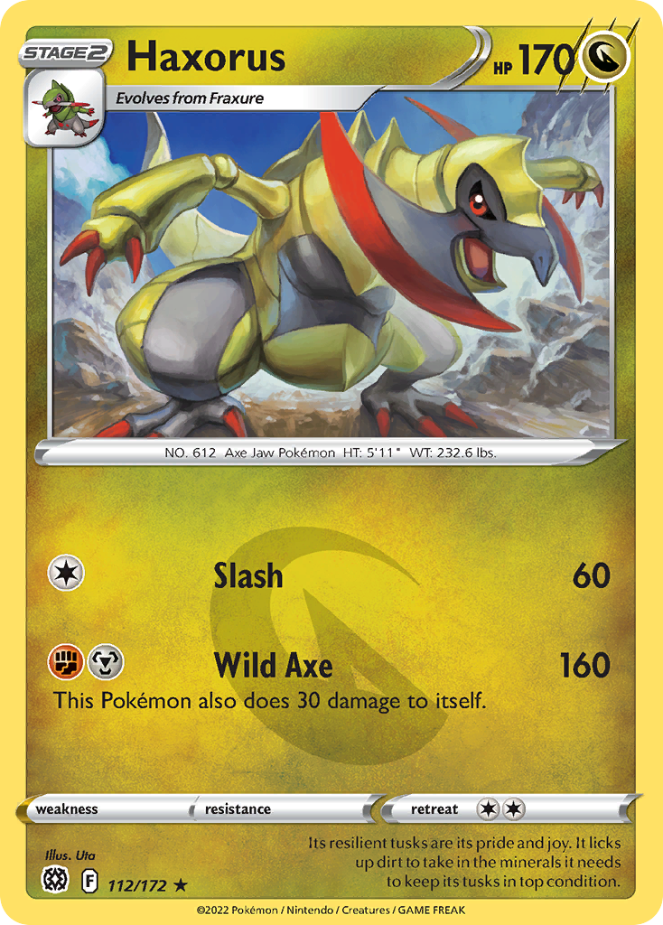 Haxorus 112/172 — English Pokémon Brilliant Stars (2022)