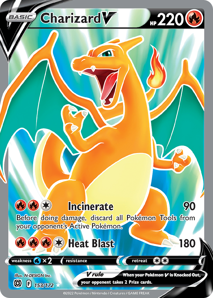 Charizard V 153/172 — English Pokémon Brilliant Stars (2022)