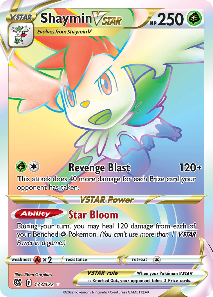 Shaymin VSTAR 173/172 — English Pokémon Brilliant Stars (2022)