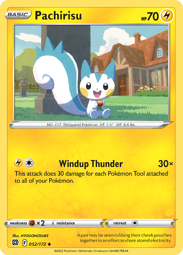 Pachirisu 52/172 — English Pokémon Brilliant Stars (2022)