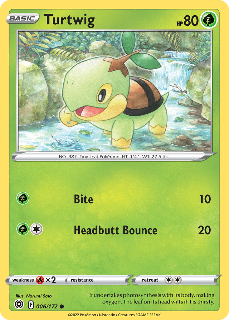 Turtwig 6/172 — English Pokémon Brilliant Stars (2022)
