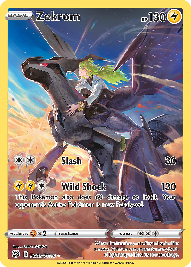 Zekrom TG05/TG30 — English Pokémon Brilliant Stars Trainer Gallery (2022)