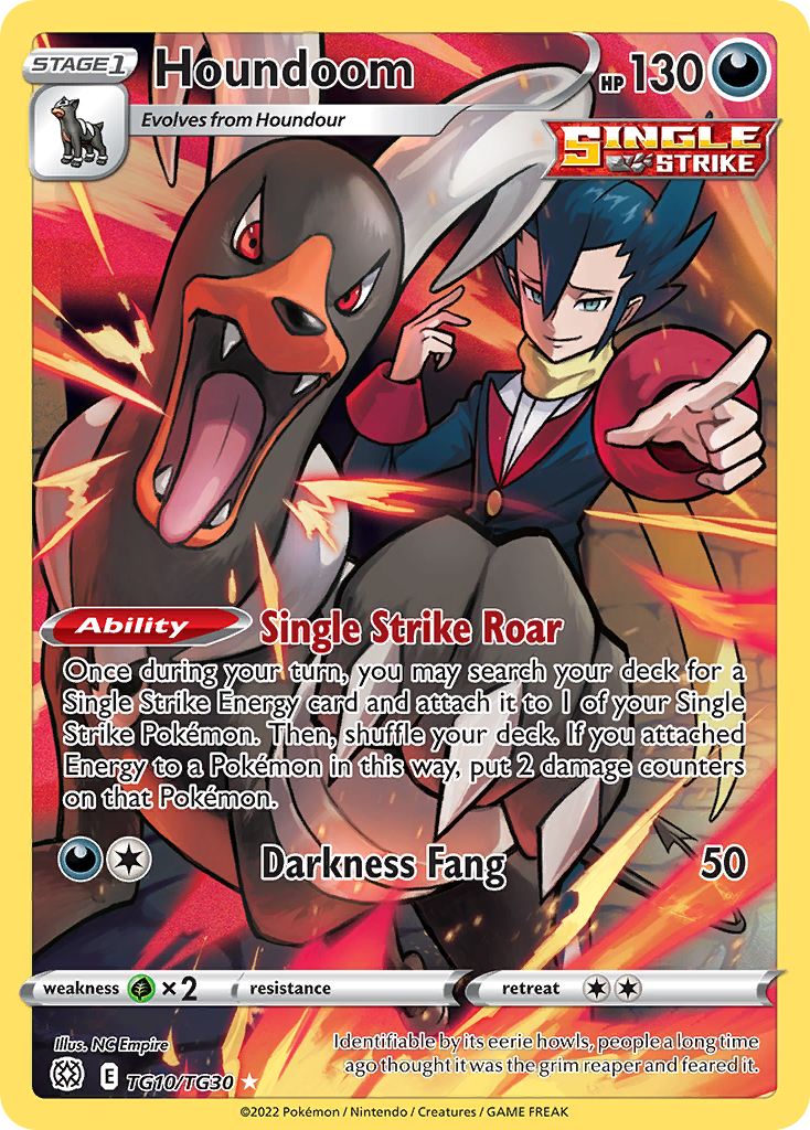 Houndoom TG10/TG30 — English Pokémon Brilliant Stars Trainer Gallery (2022)
