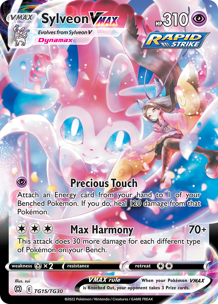 Sylveon VMAX TG15/TG30 — English Pokémon Brilliant Stars Trainer Gallery (2022)